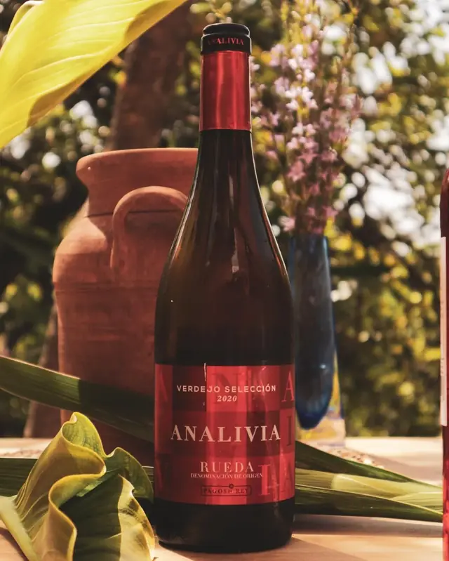 A bottle of Rueda Verdejo from the wine list
