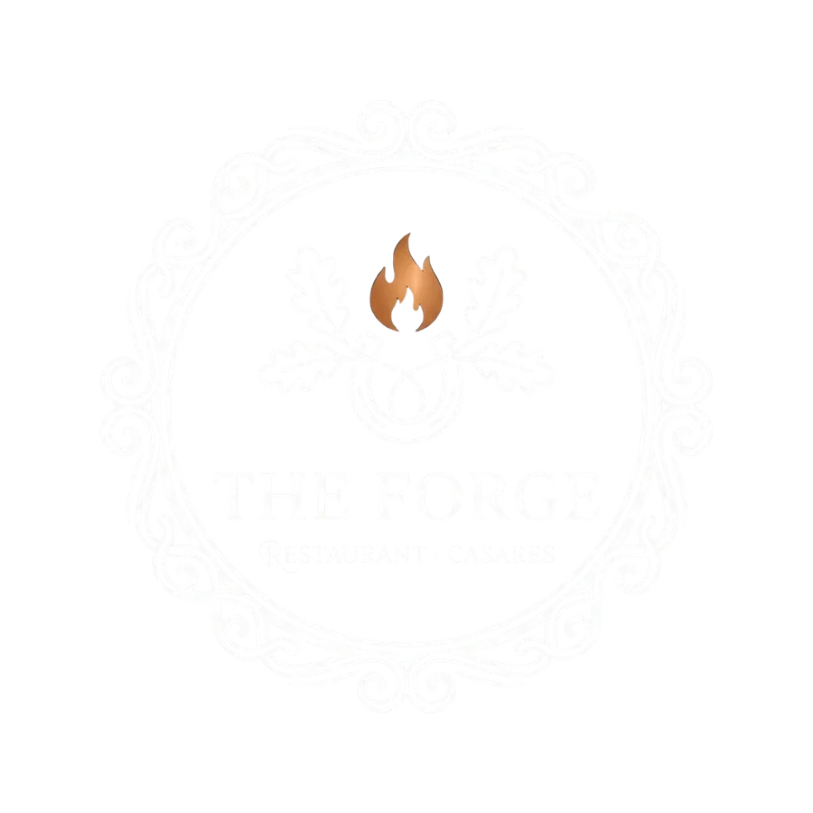 The Forge Restaurant, Casares — crest logo